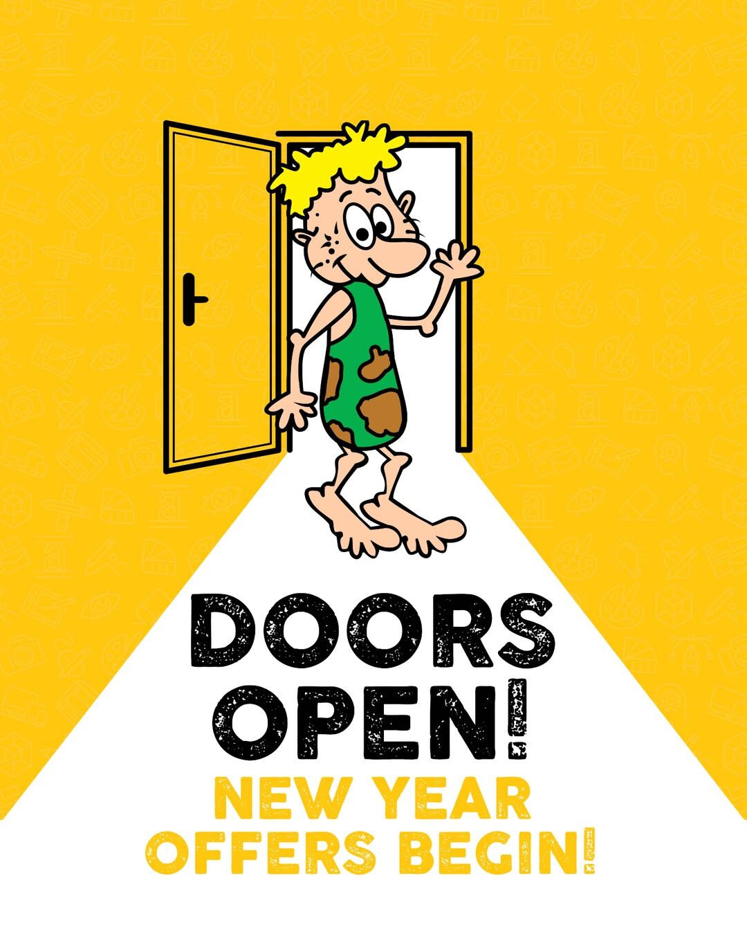 Chip going through door